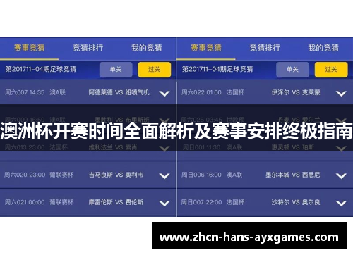 澳洲杯开赛时间全面解析及赛事安排终极指南